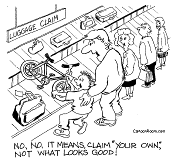 claim your own luggage
